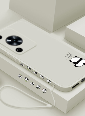 适用华为hi畅享70m手机壳新款5G智选MKY一AN20液态硅胶软壳WIKO镜头全包防摔保护套畅想7Om潮男女生卡通熊猫