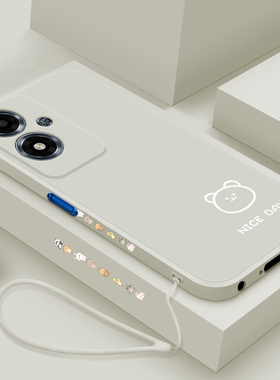 适用于OPPOa2x手机壳oppoa2m外壳oppoA2x个性A2m保护套创意简约简画熊和兔直边液态硅胶耐脏男女情侣新款软壳