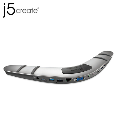 j5create扩展坞JUD480外置显卡USB转HDMI转换器VGA网卡耳机麦克风