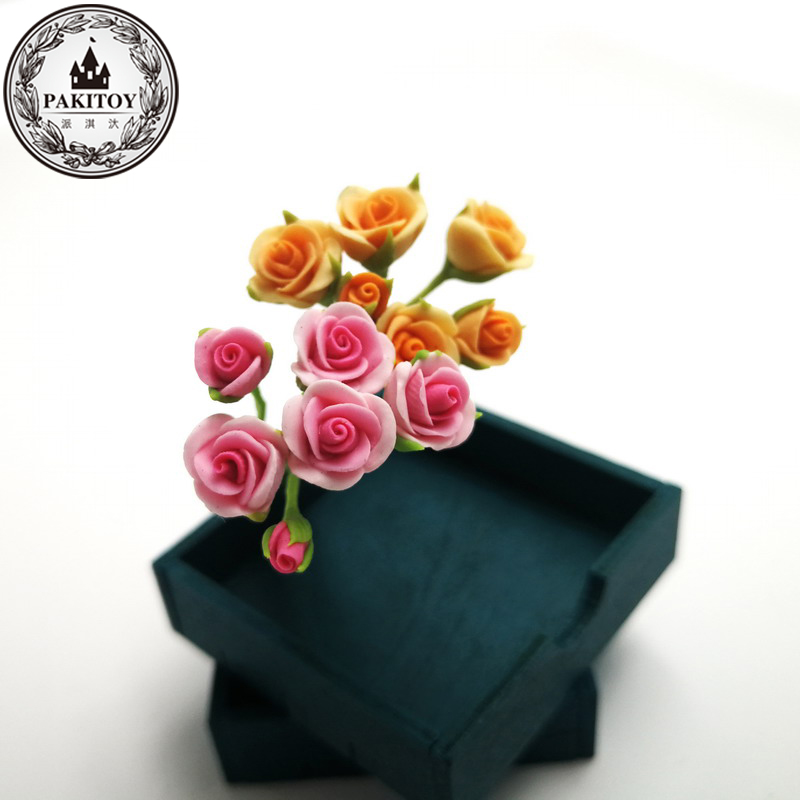 娃屋食玩diy屋装饰植物成品迷你