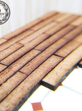 娃娃屋DIY小屋手工制作小屋场景dollhouse建筑模型材料木地板条