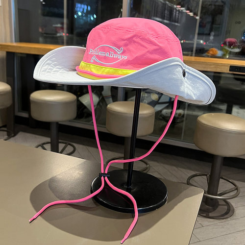 2026新款复古工装风渔夫帽亲子款夏季防晒户外速干透气露营登山帽