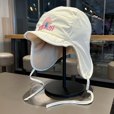 韩版飞行员帽男女冬季羊羔绒保暖雷锋帽户外骑车登山防水护耳帽子