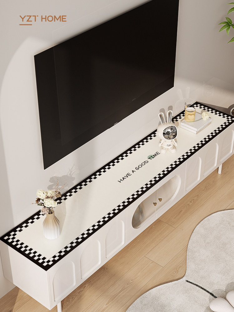 电视柜台面保护垫子餐边柜桌垫轻奢高级感玄关酒柜2025新款ing风