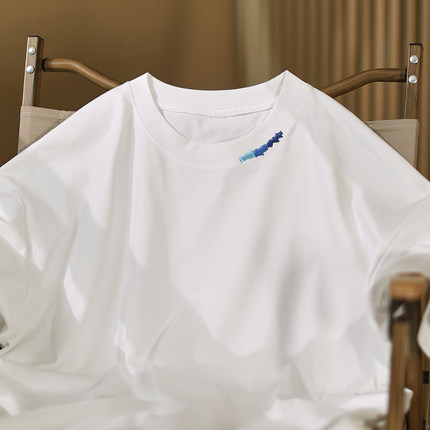 【手工缝线】夏季cleanfit防晒短袖T恤男凉感刺绣科技面料圆领tee