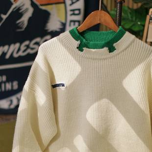 【遮颜】麒麟先生春秋假两件破洞毛衣男宽松情侣装圆领长袖针织衫