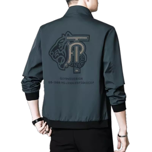 2025春秋款加绒外套男士夹克棒球服防风潮流黑色上衣冬季款冲锋衣