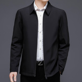 宽松时尚 2026年春秋季 新款 商务外套春季 中年潮流外衣 行政夹克男士