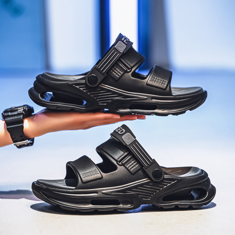 凉鞋男款夏季外穿2026新款踩屎感男士运动开车防滑防臭沙滩凉拖鞋