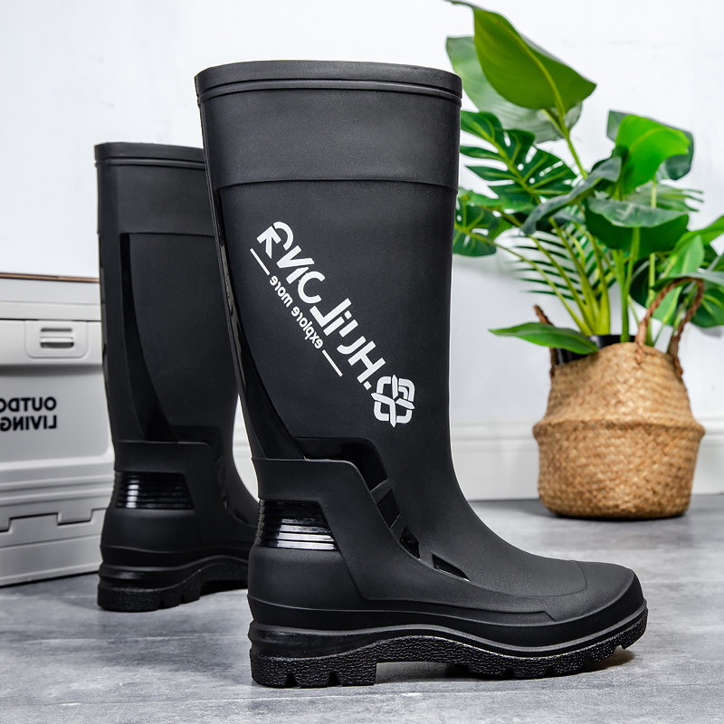 雨鞋男款夏季防水防滑高筒农用劳保雨靴工作工地耐磨钓鱼黑色水鞋,流行男鞋,雨鞋,淘宝优惠券,粉丝福利购,淘宝优惠卷
