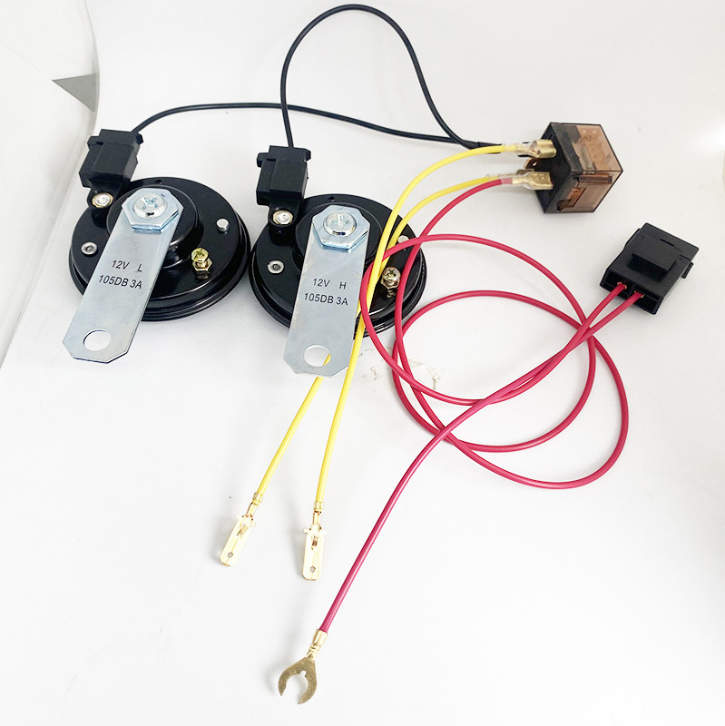 适用于12V汽车摩托车面包改装丰田盆型单插电喇叭防水鸣笛高低音