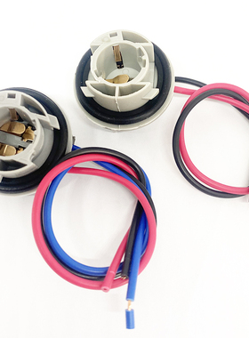 适用福特福克斯福睿斯后刹车灯泡转向灯泡灯座插头插座P21WP21/5W