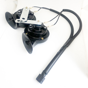 适用跃进S100改装汽车高低音蜗牛喇叭无损安装 防水超响鸣笛喇叭