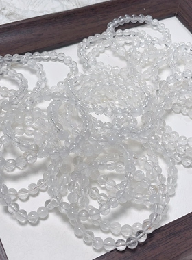 【碎冰冰】福利款天然白水晶手串百搭首饰礼物不退换