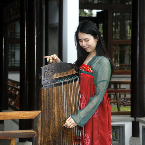 汉宫实木小古筝调好音发货送配件