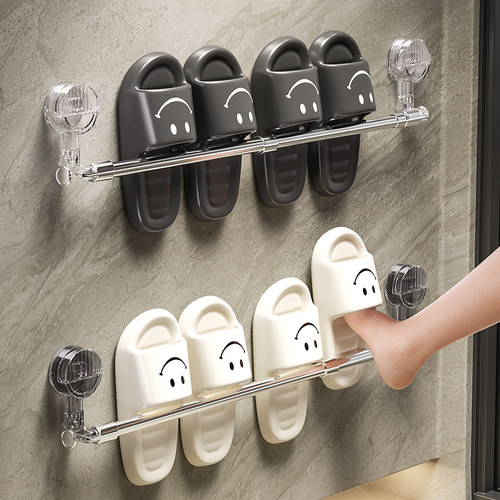 尊慕斯可伸缩吸盘拖鞋架