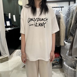 T恤打底衫 韩国东大门同款 2025秋冬新小众简约宽松圆领短袖