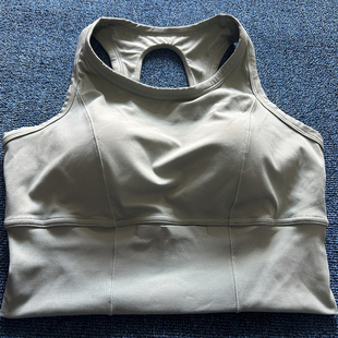 亲肤中低强度一体胸垫运动内衣美背收副乳瑜伽背心（前面有小口袋