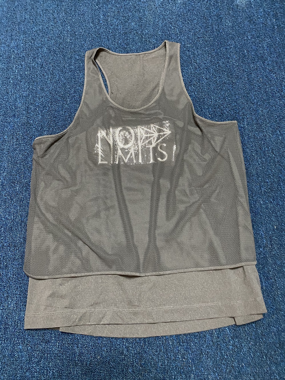 实物好看运动背心女透气蕾丝提花