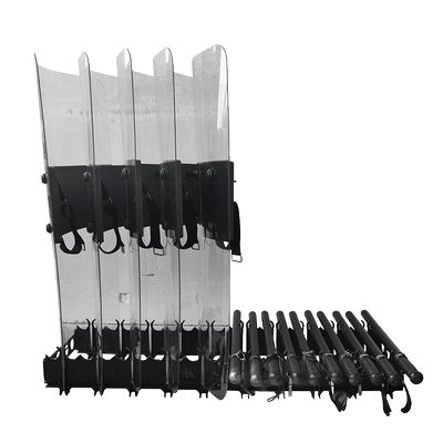 防暴盾牌支架防爆加厚盾牌摆放架防暴棍支架值班室安保器材装备架