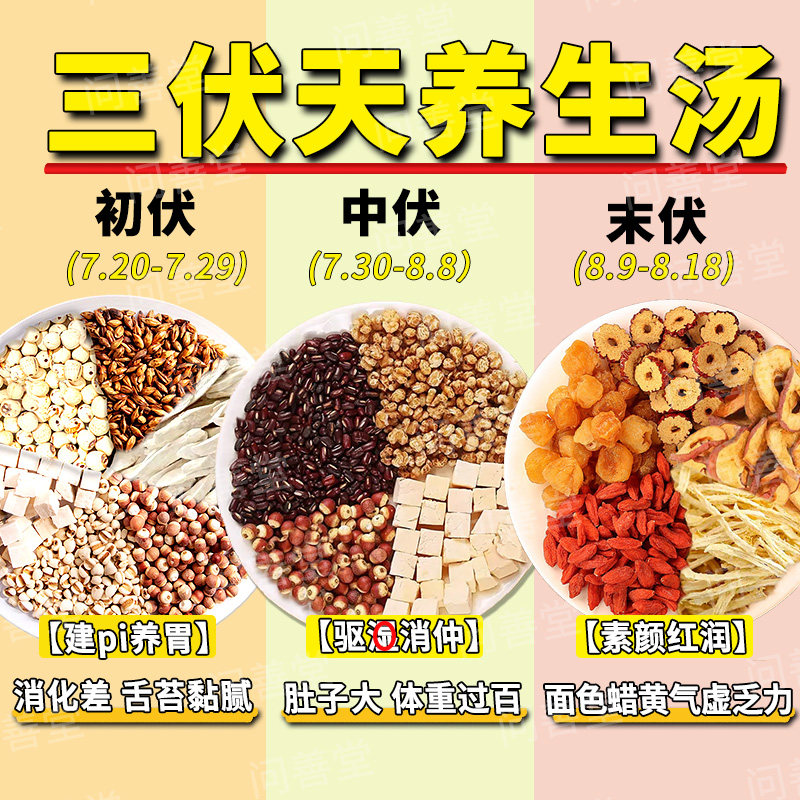 三伏天养生祛湿汤包姜枣茶去湿气排体内湿寒正品中药材官方旗舰店