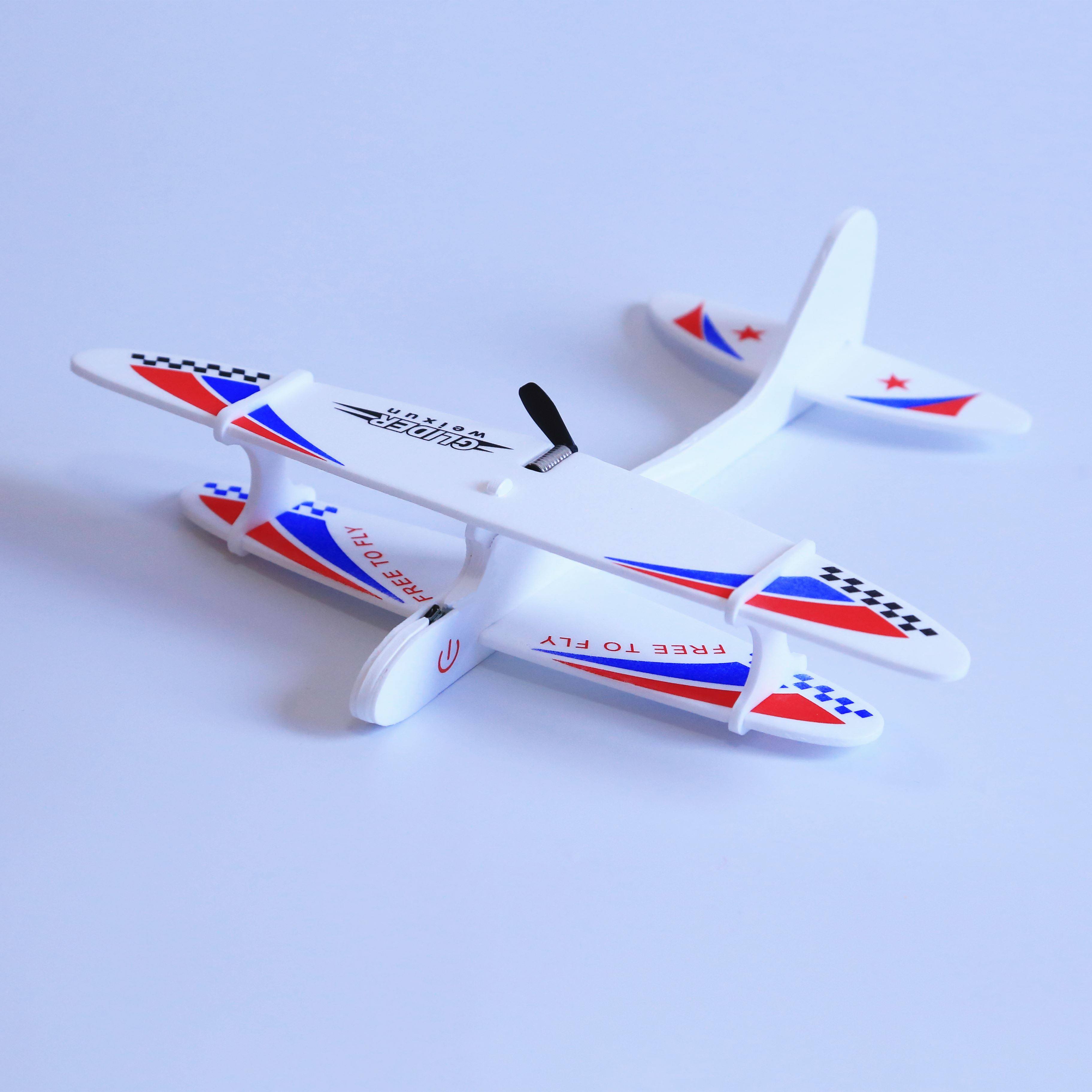 飞机模型可飞小玩具耐摔款电动自由飞泡沫会飞塑料儿童拼装手工