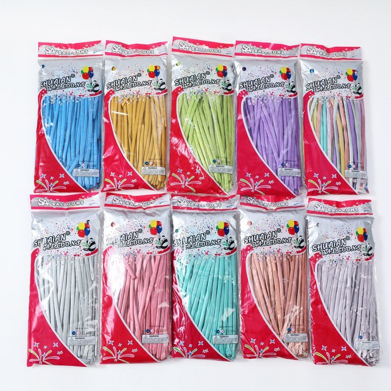 帅安金属色260长条气球