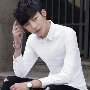 四季男士衬衫伴郎服套装衬衣男装上衣长袖修身婚礼兄弟团服礼服潮