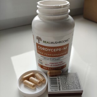 Real Mushrooms Cordycep-M 特佳表现 抵抗 120 粒胶囊
