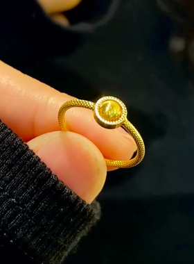 时来运转沙金戒指周家同