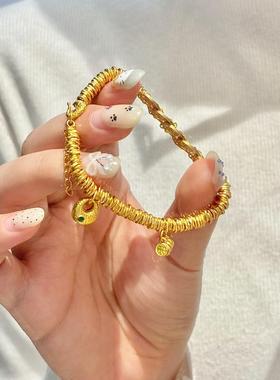 平安喜乐五帝钱袋子仿真