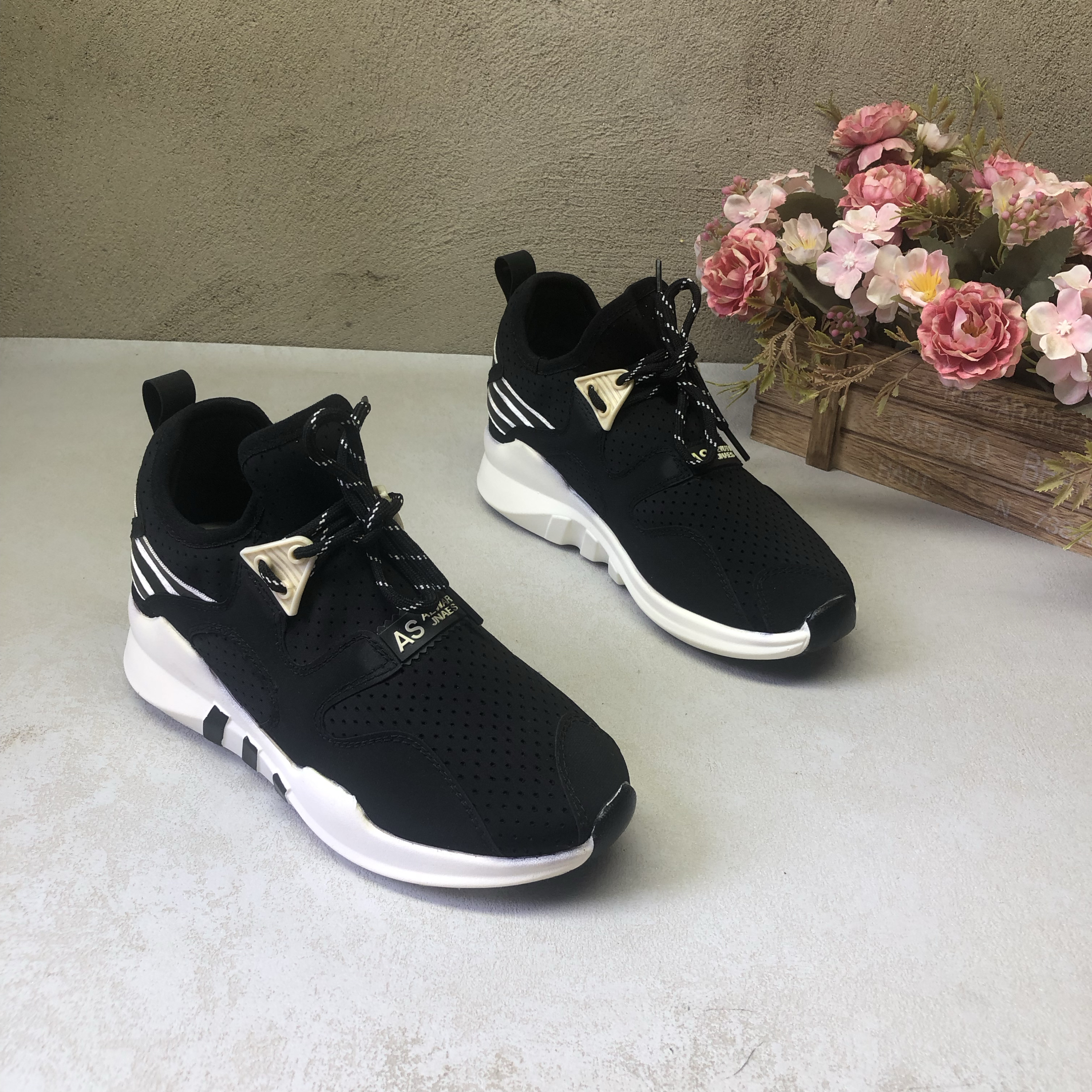 品牌13Q6071黑色系带时尚休闲运动老爹鞋舒适洋气防滑春秋