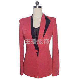 定制新款播音主持人上镜女装修身气质面试小装职业正装套装通勤装