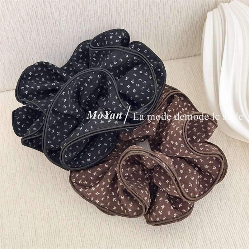 韩版小碎花四层拷边束腰大肠发圈女高级感扎头头绳皮筋慵懒风发绳,饰品/流行首饰/时尚饰品新,发饰,淘宝优惠券,粉丝福利购,淘宝优惠卷