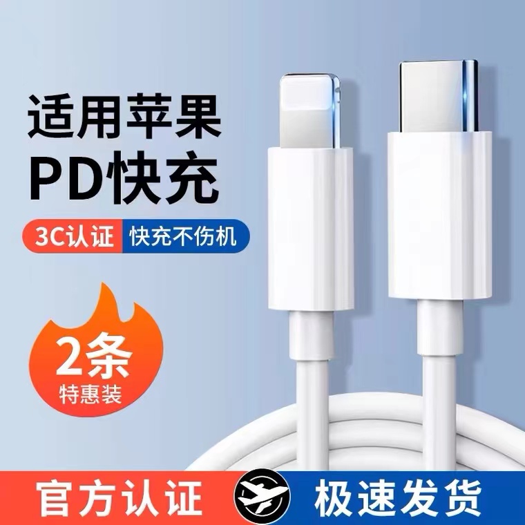 2025年新款苹果数据线PD快充20W