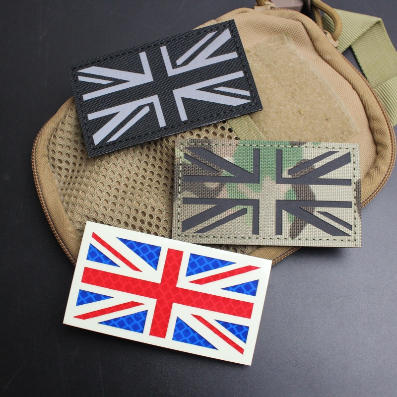 激光雕刻英国国旗魔术贴
