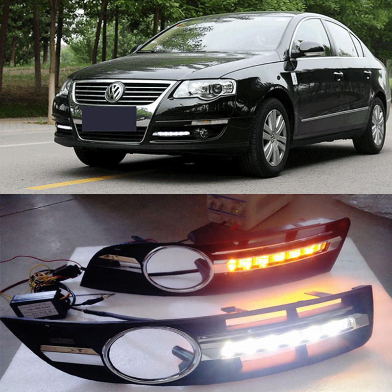 07-11年款迈腾日行灯老款迈腾专用led日行灯迈腾日间行车灯带转向