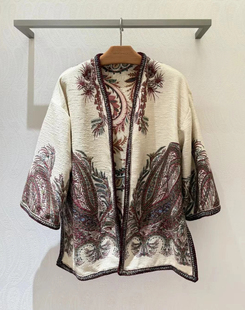 复古印花提花开衫短外套 Etro艾绰 2025秋款女装