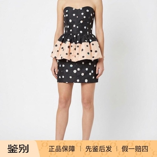 2026春夏新款 波点抹胸连衣裙 Fendi芬迪 荷叶边 假两件套