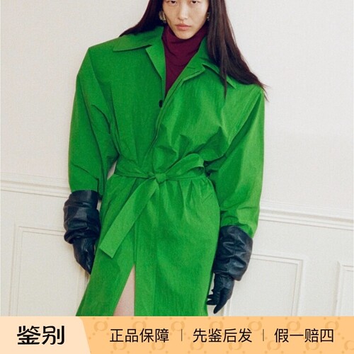 绿色宽版外套走秀款宽大版型YSL圣罗兰2026早春女装