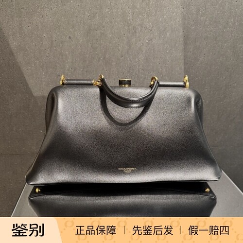 黑色中号手提单肩包 DG杜嘉班纳2026秋冬新款女包