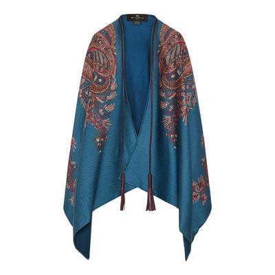 复古印花斗篷外套 Etro艾绰 2025秋冬新款披肩