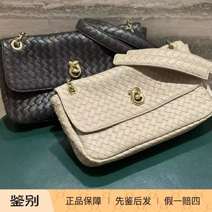 BV女包深棕色编织链条手提单肩包 Madison Bottega Veneta葆蝶家