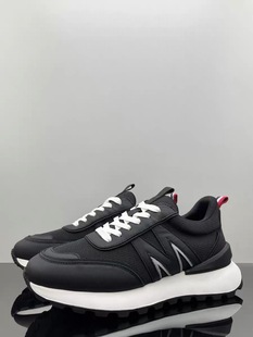 男鞋 运动鞋 轻便时尚 厚底阿甘鞋 新款 真皮拼网面透气休闲鞋 ins潮