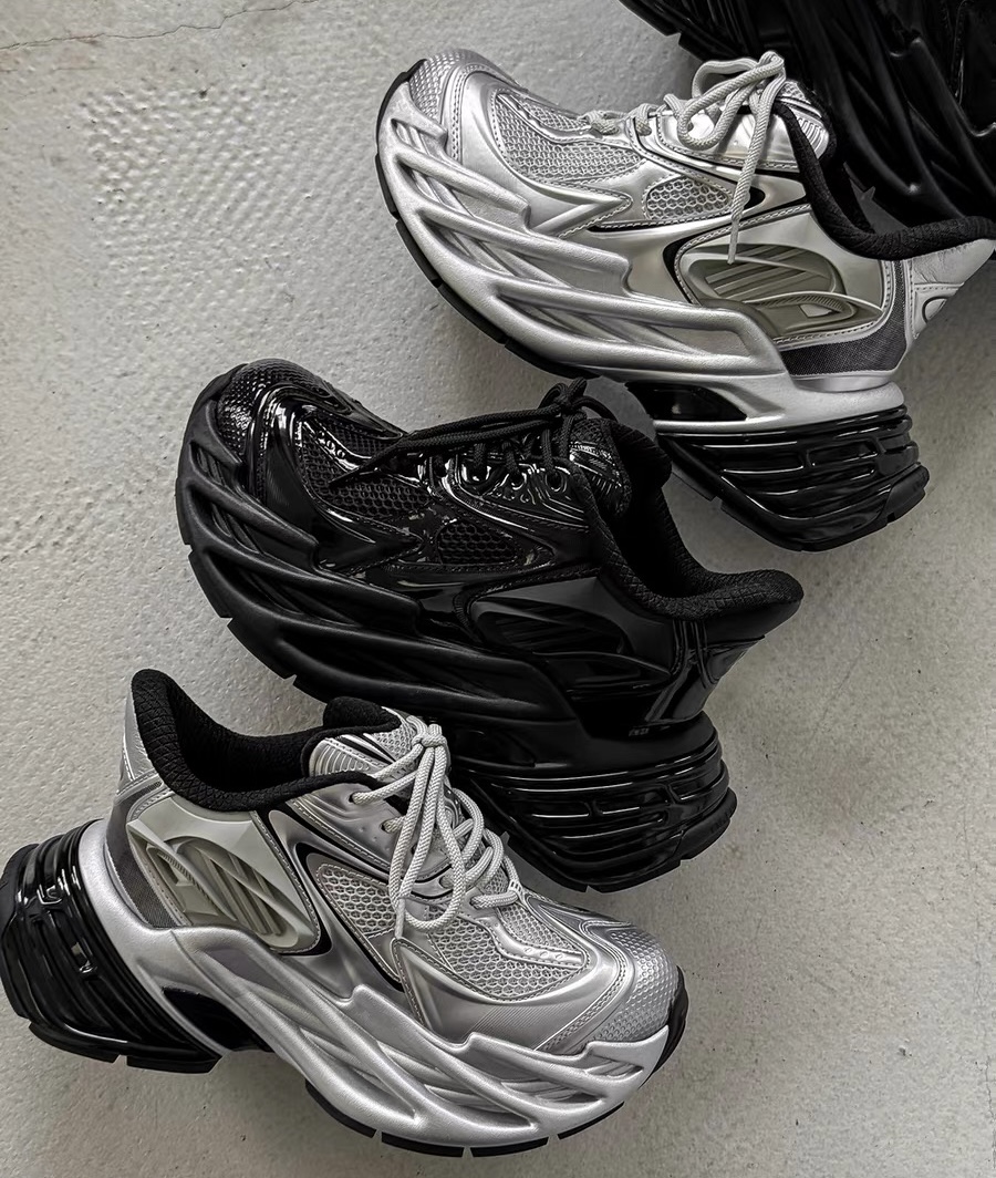 手工奇迹行者/11CM隐形增高老爹鞋男秋季复古潮流情侣运动休闲鞋