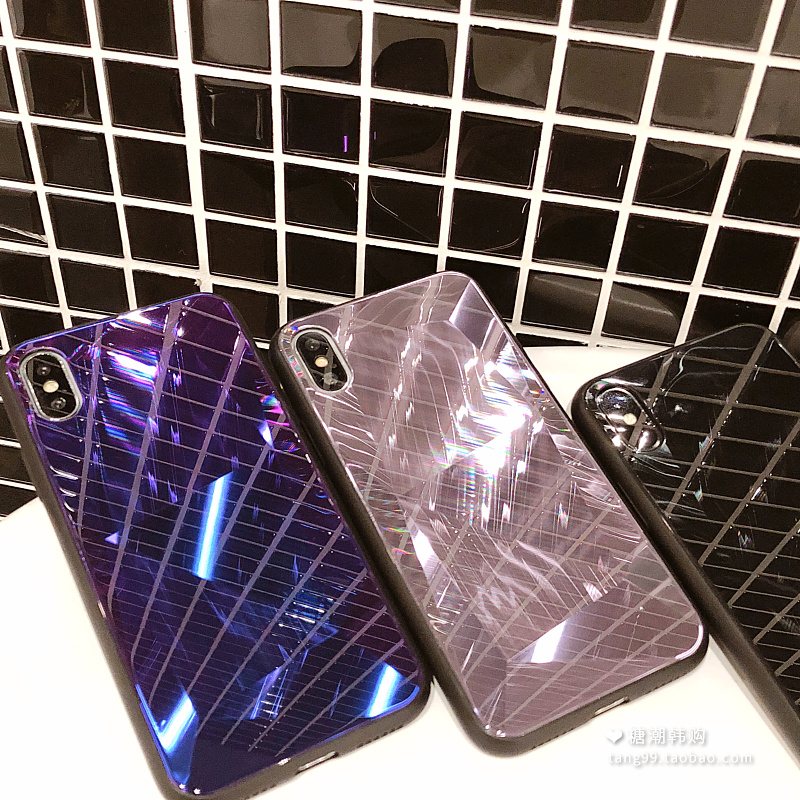 3DÀØÉäÁâ¸ñ²£Á§iphoneXÊÖ»ú¿ÇÆ»¹û7plus±£»¤Ì×6s/8¸öÐÔ´´ÒâÄÐÅ®Xs