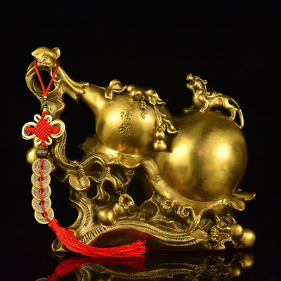 黄铜貔貅葫芦福禄寿家居装饰摆件