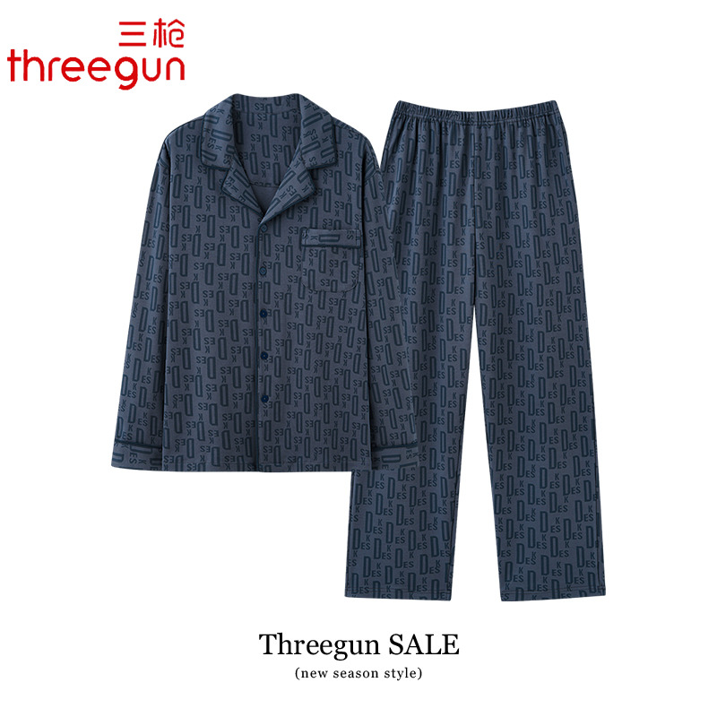THREEGUN/三枪纯棉长袖长裤