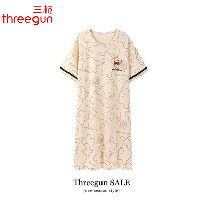 THREEGUN/三枪纯棉睡裙