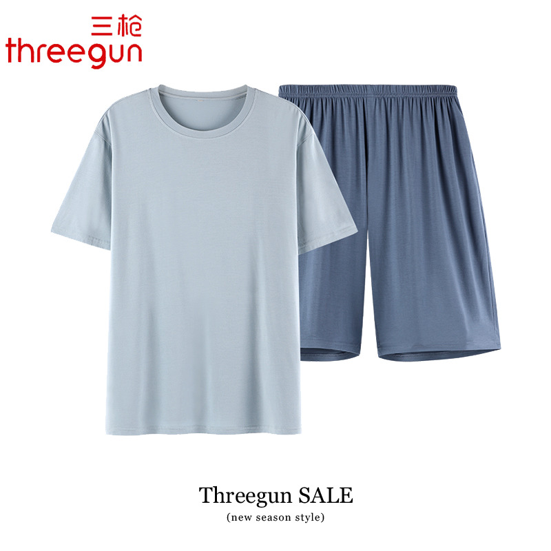 THREEGUN/三枪短袖短裤男